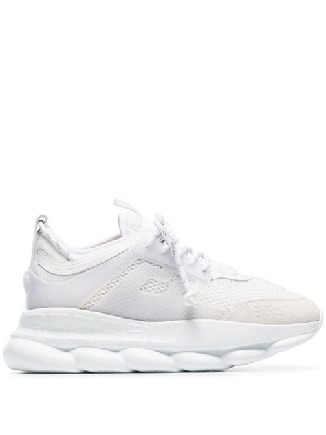 white versace collection sneakers|farfetch Versace sneakers.